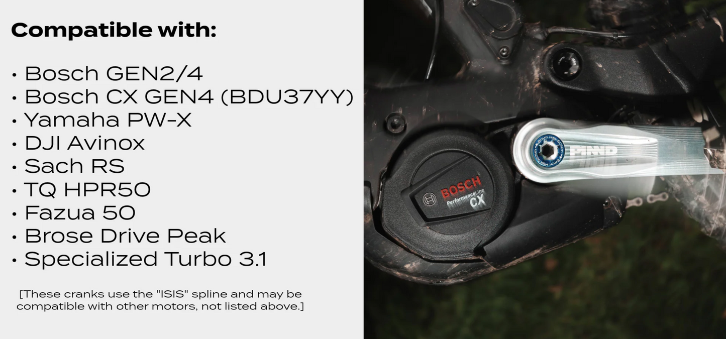 PINND ボッシュ/ISIS E-Bike クランク