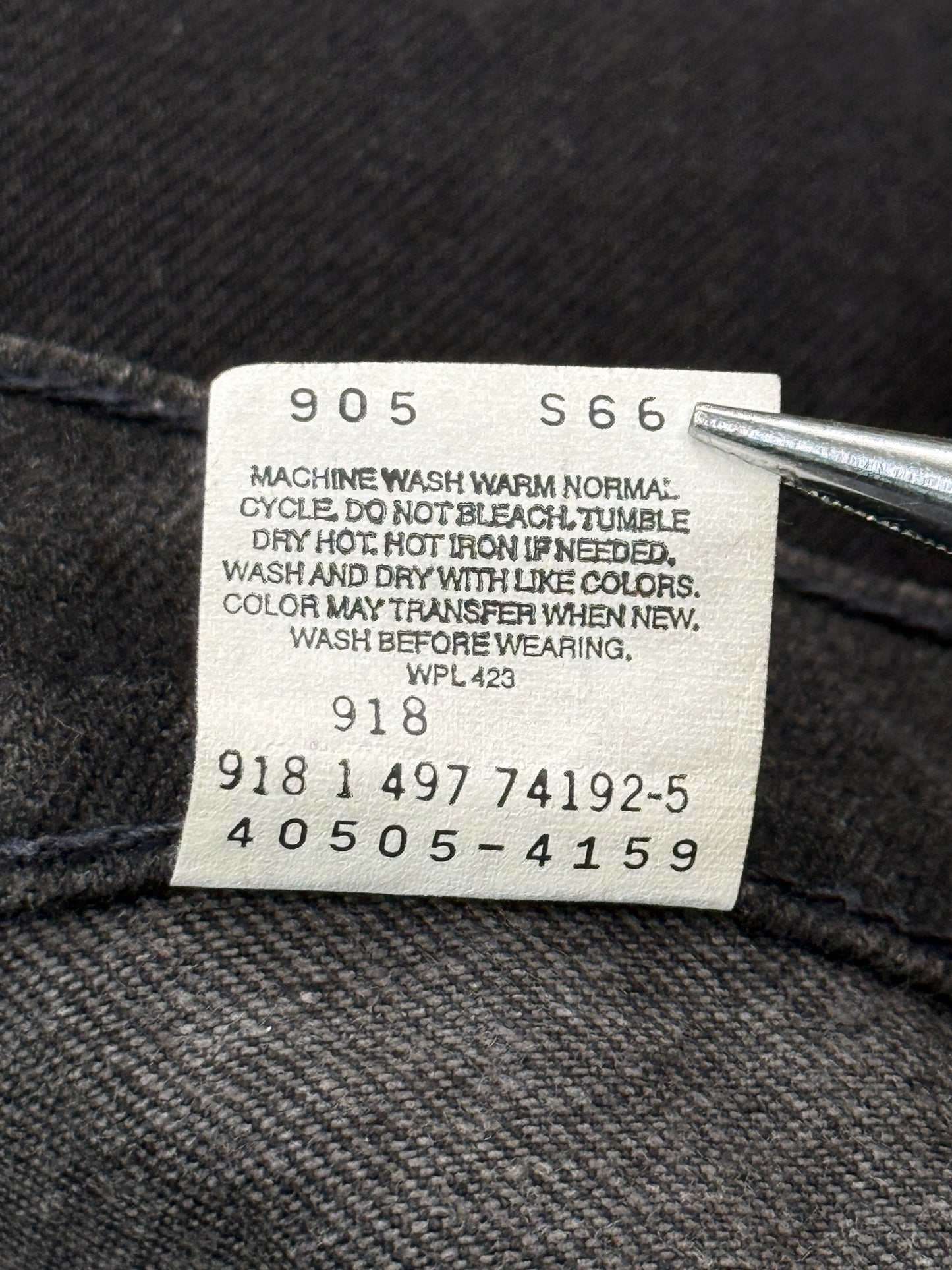 Levi's 505-4159 後染めブラック W31 L30 1997年