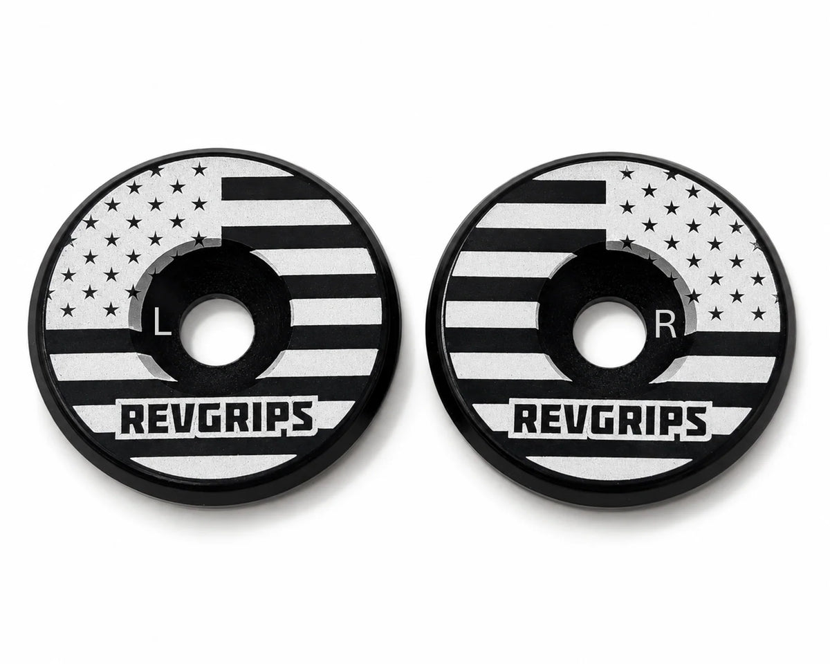 REV GRIPS アルミニウムバーエンド キャップセット (ペア)