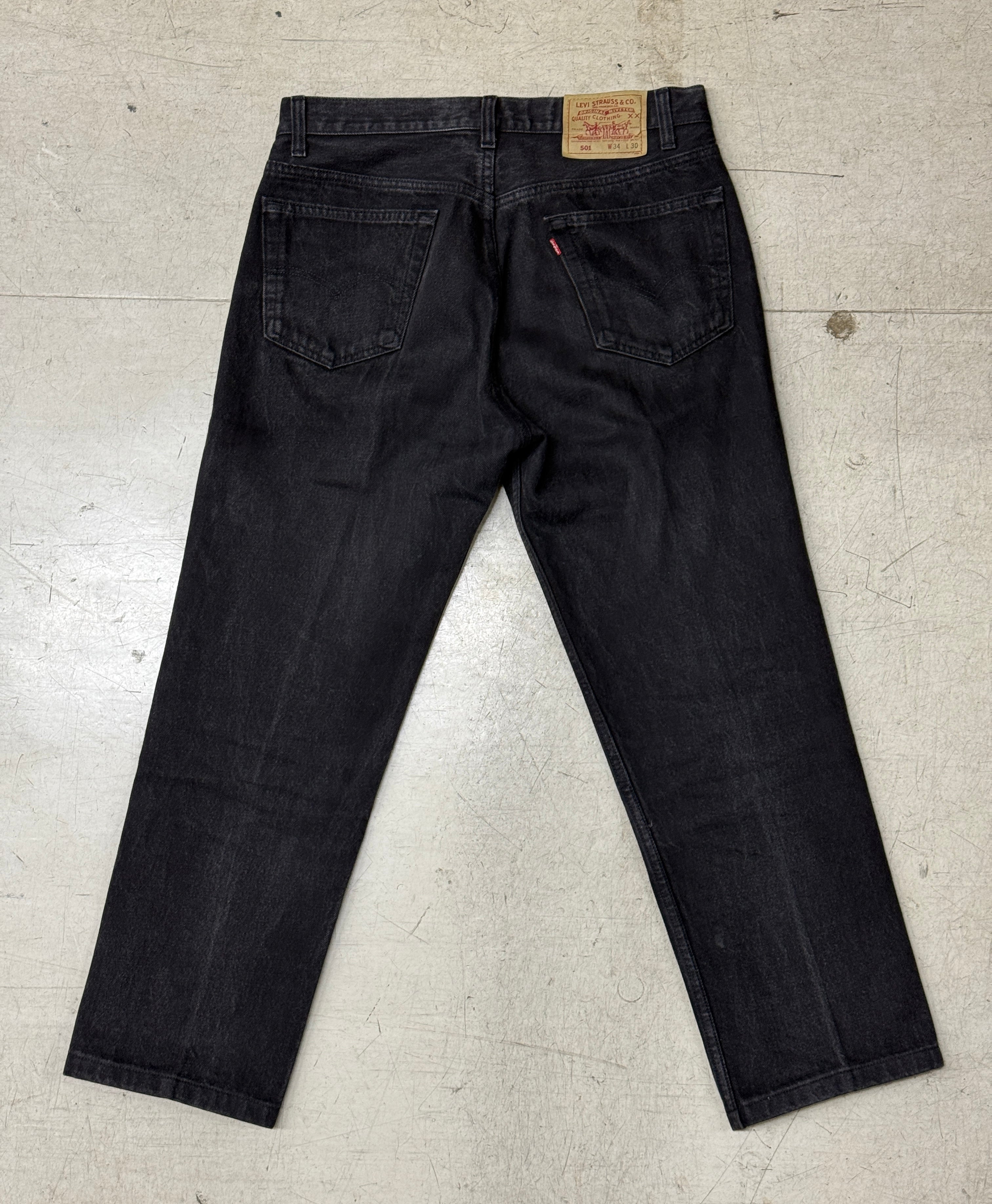 Levi's 505 後染めブラック W34 L30 90's – TKCプロダクションズ