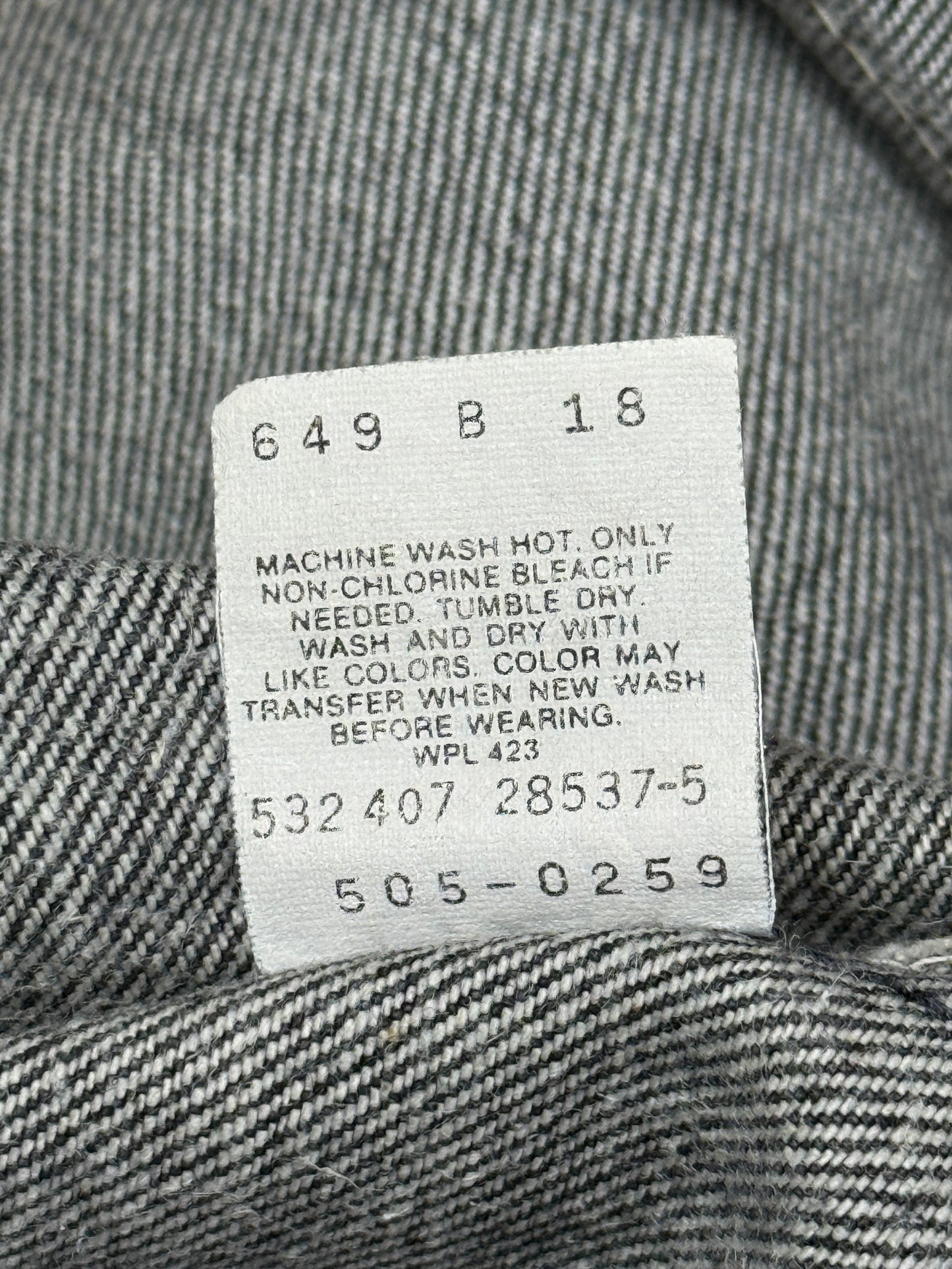 Levi's 505-0259 W34 L32 先染めブラック