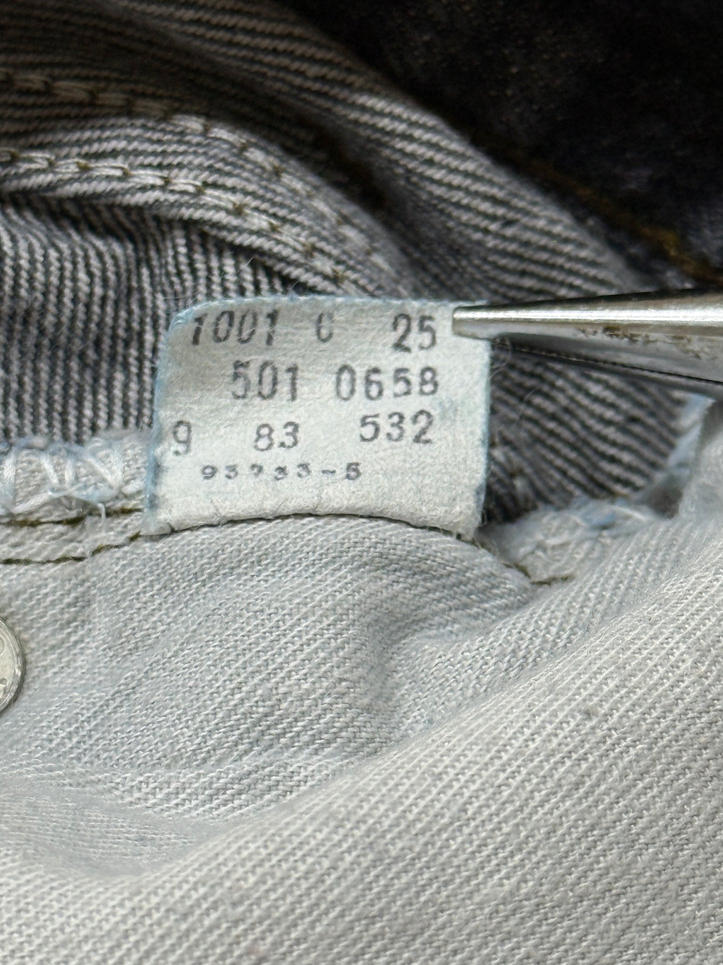 Levi's 501-0658 W34 L34 先染めブラック 1983年