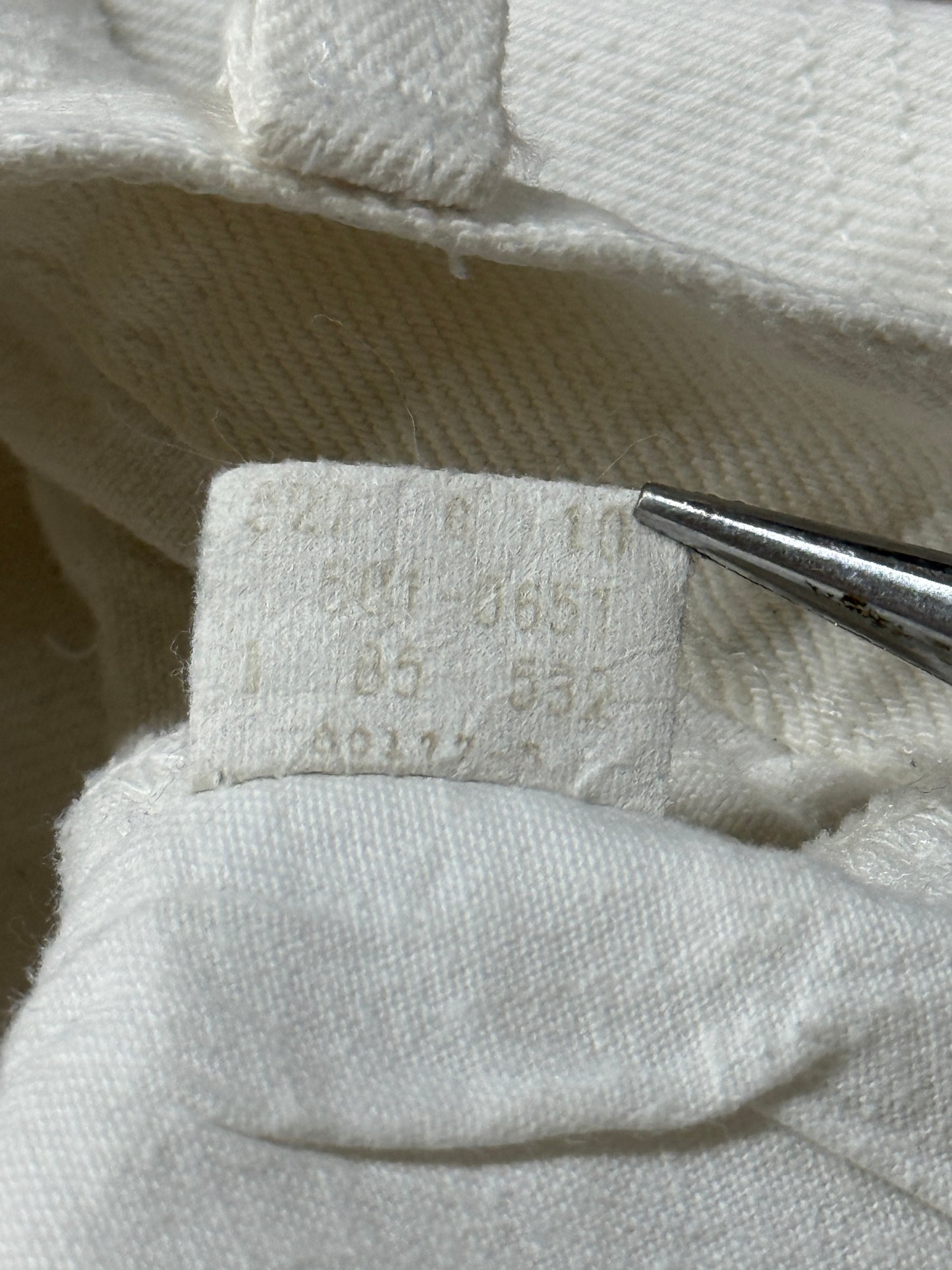 Levi's 501-0651 W34 L32 ホワイトジーンズ 1985年