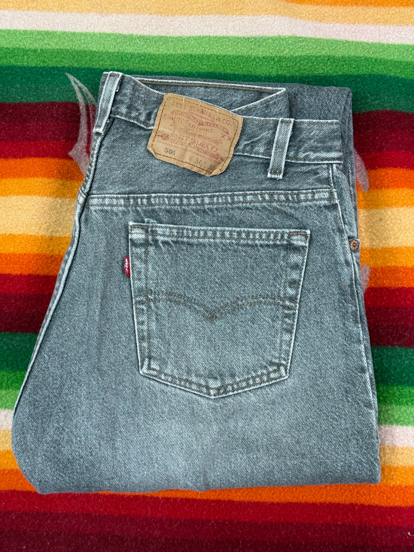 Levi's 501-1630 W34 L32 先染めブラック 1993年