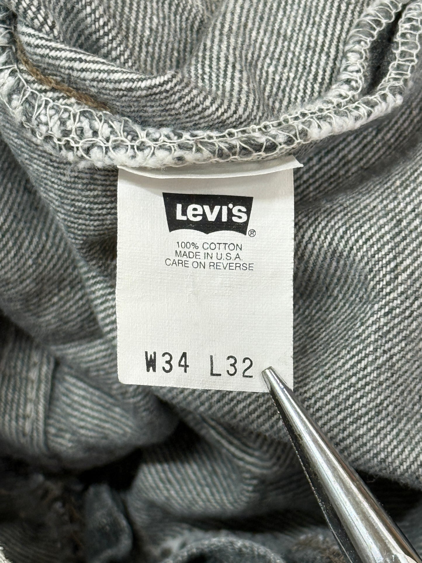Levi's 501-1630 W34 L32 先染めブラック 1993年