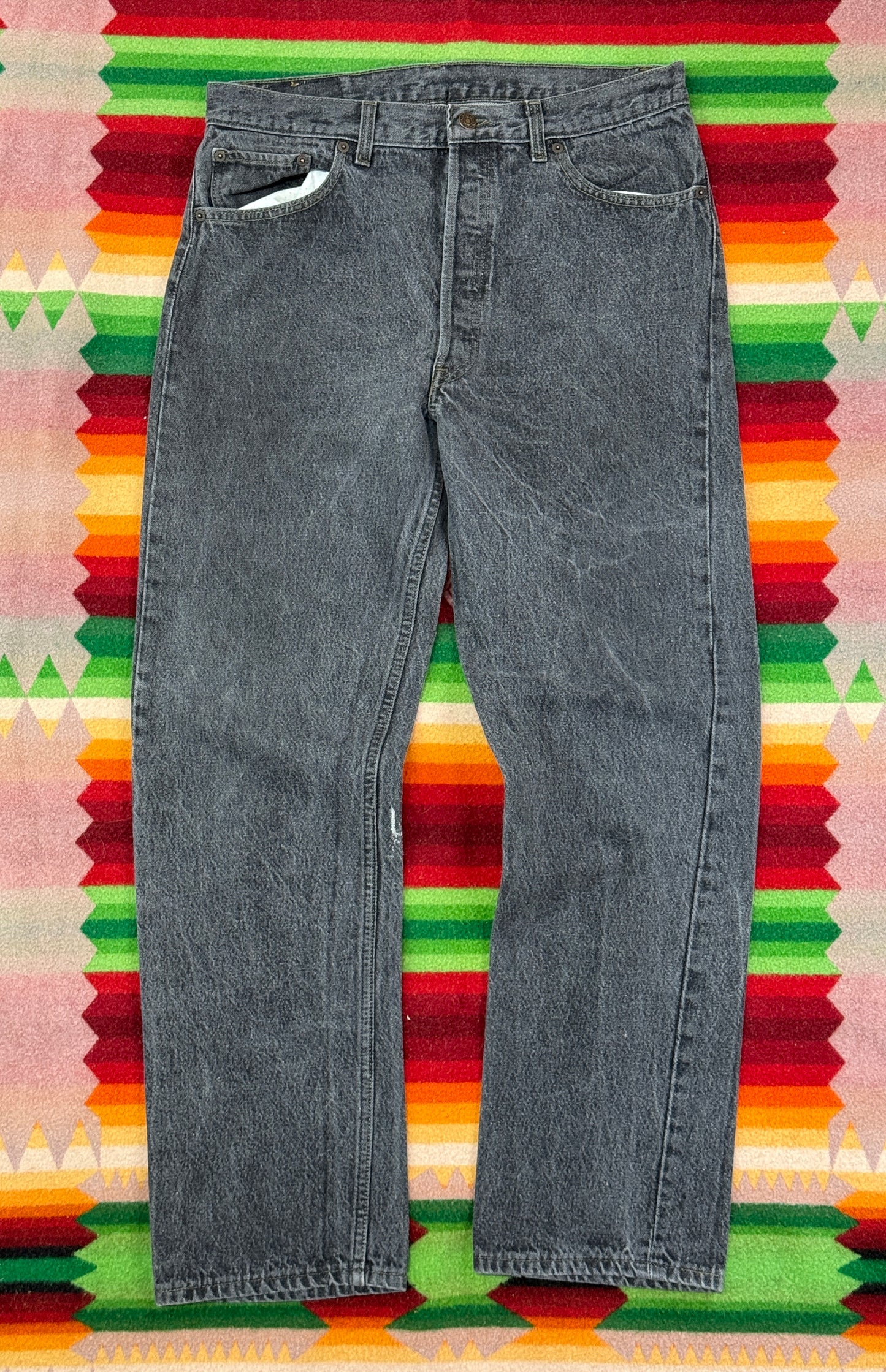 Levi's 501-0658 W36 L32 先染めブラック 1990年