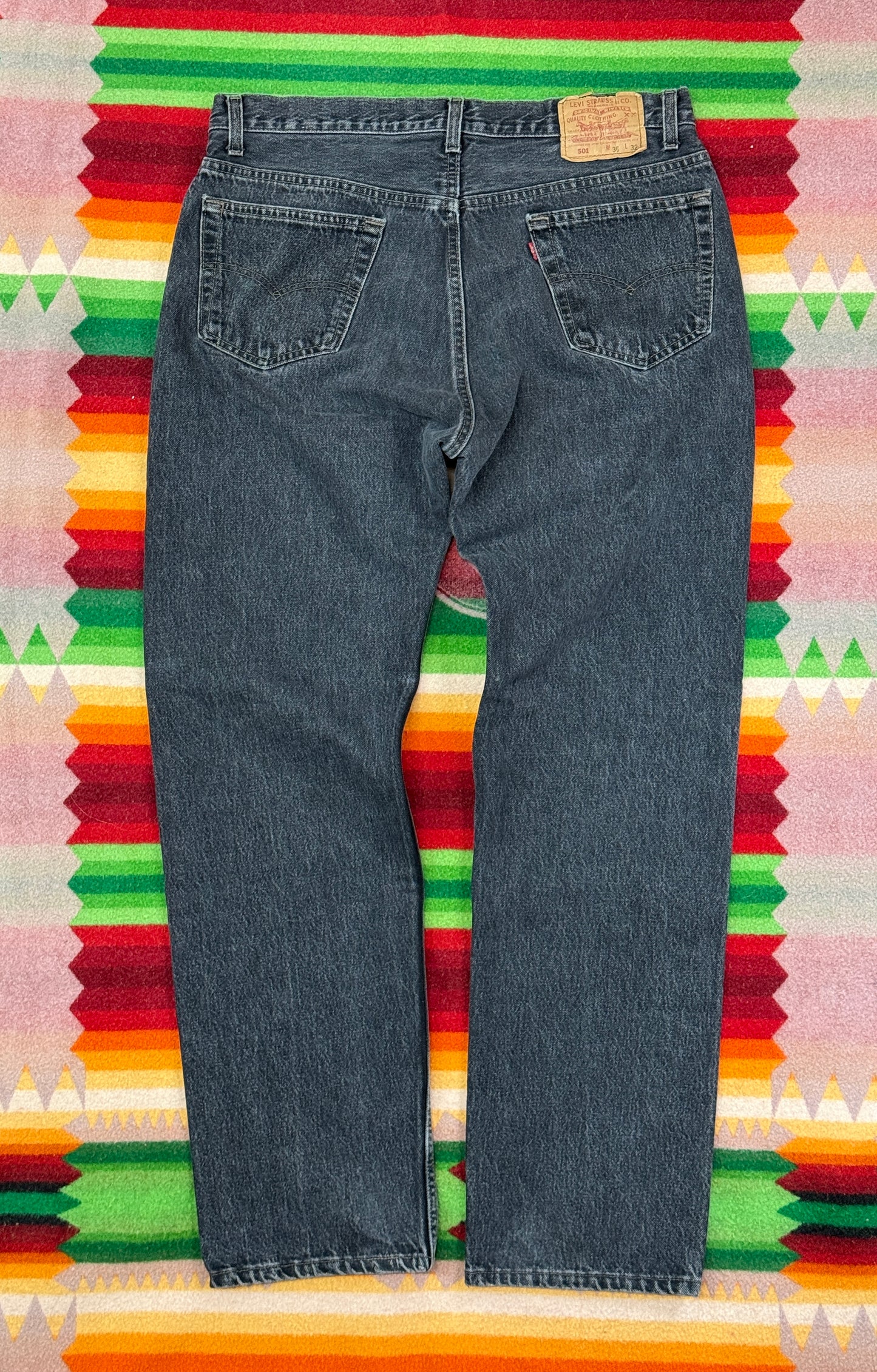 Levi's 501-0697 W36 L32 後染めブラック 1992年
