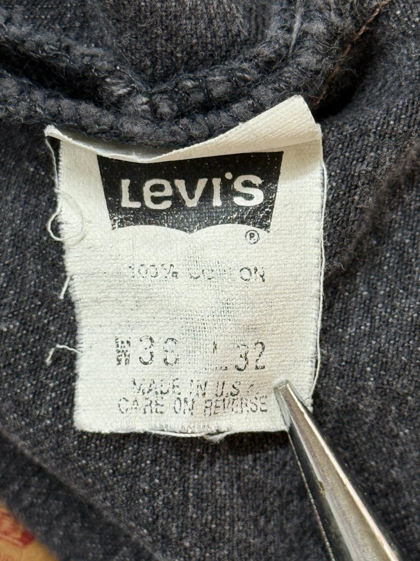 Levi's 501-0697 W36 L32 後染めブラック 1992年