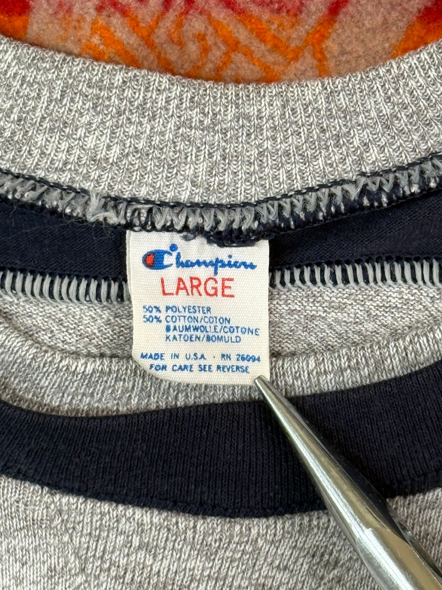 Champion スクリプト Tシャツ Large 1980年代