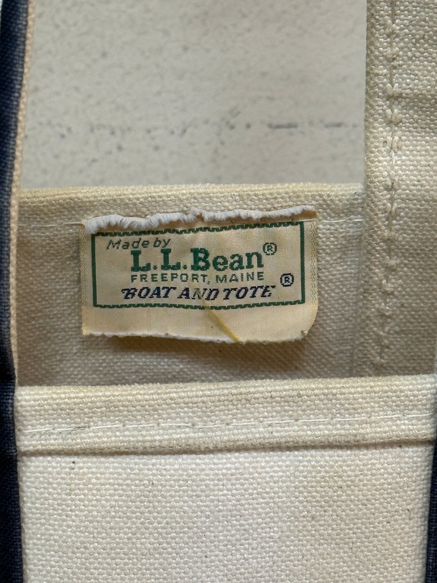 L.L. Bean Boat & Tote 2色ギザギザタグ トールサイズ 1980年代