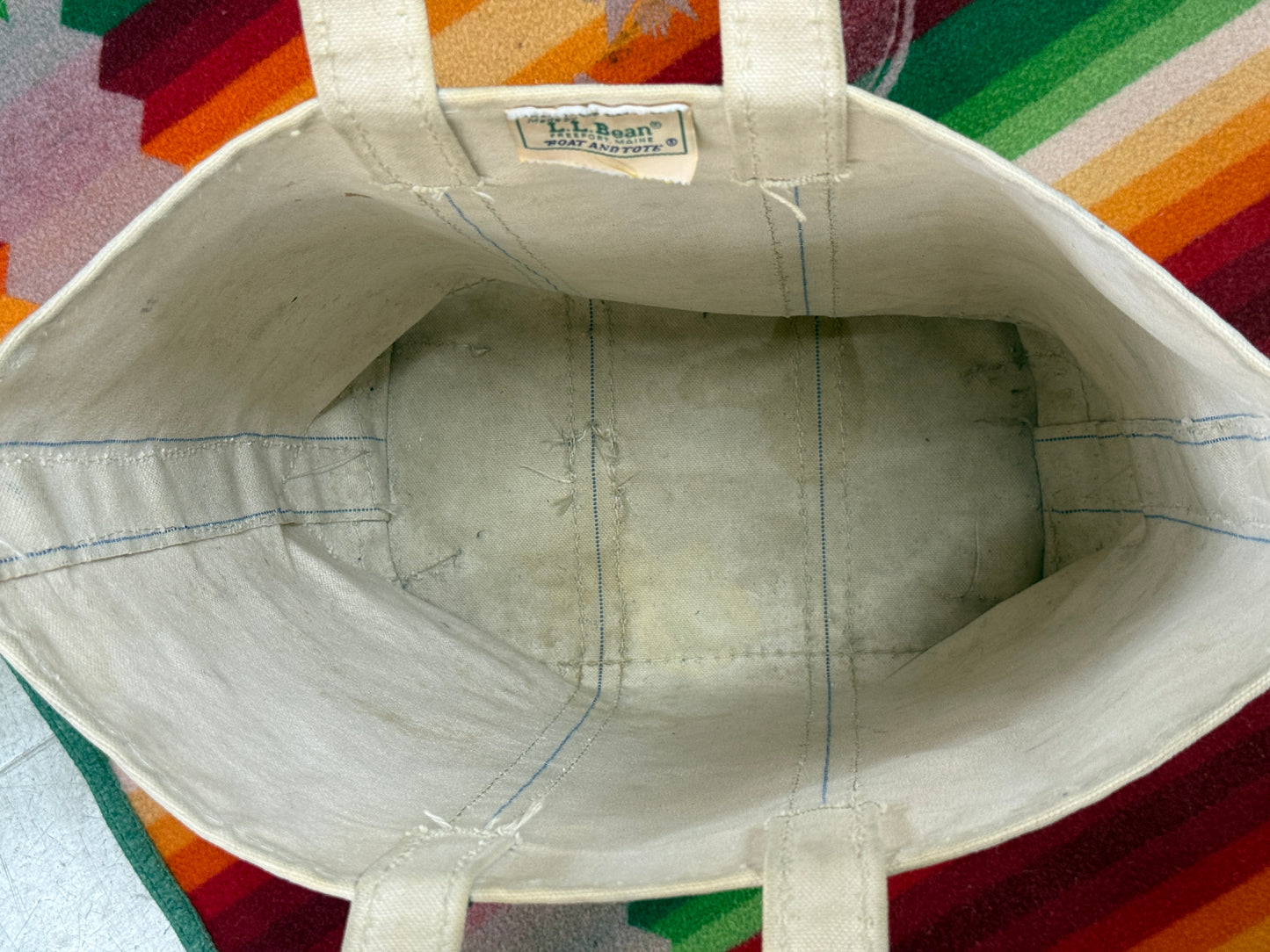 L.L. Bean Boat & Tote 2色ギザギザタグ トールサイズ 1980年代