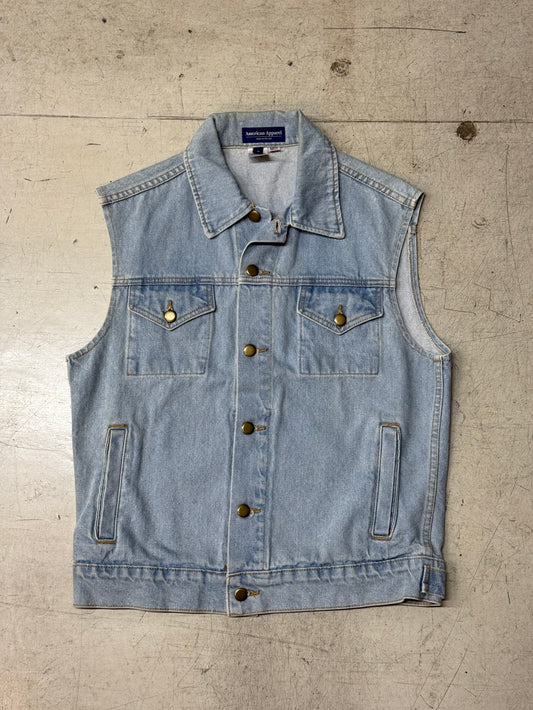 American Apparel Denim Vest Small 2010’s