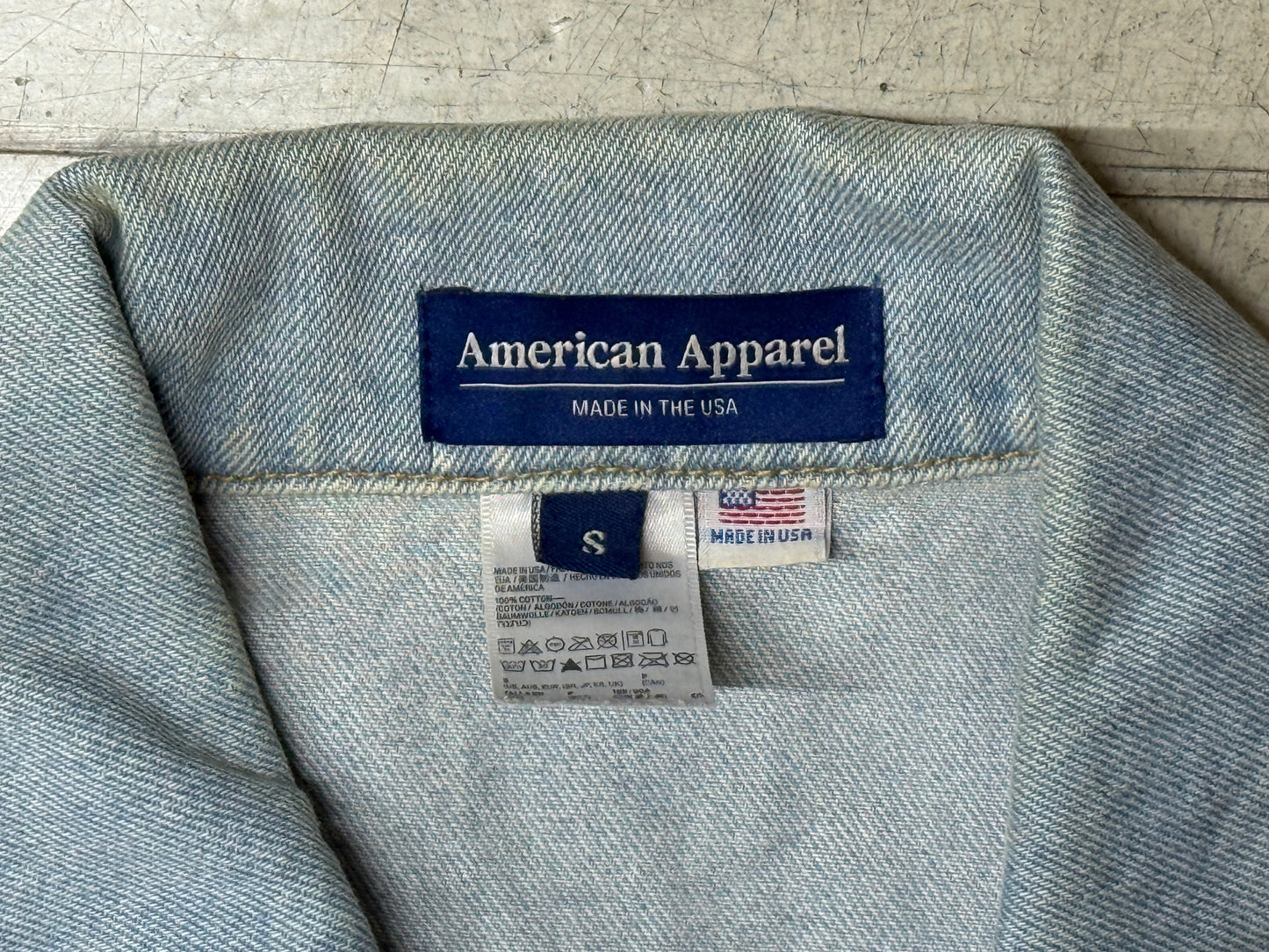 American Apparel Denim Vest Small 2010’s