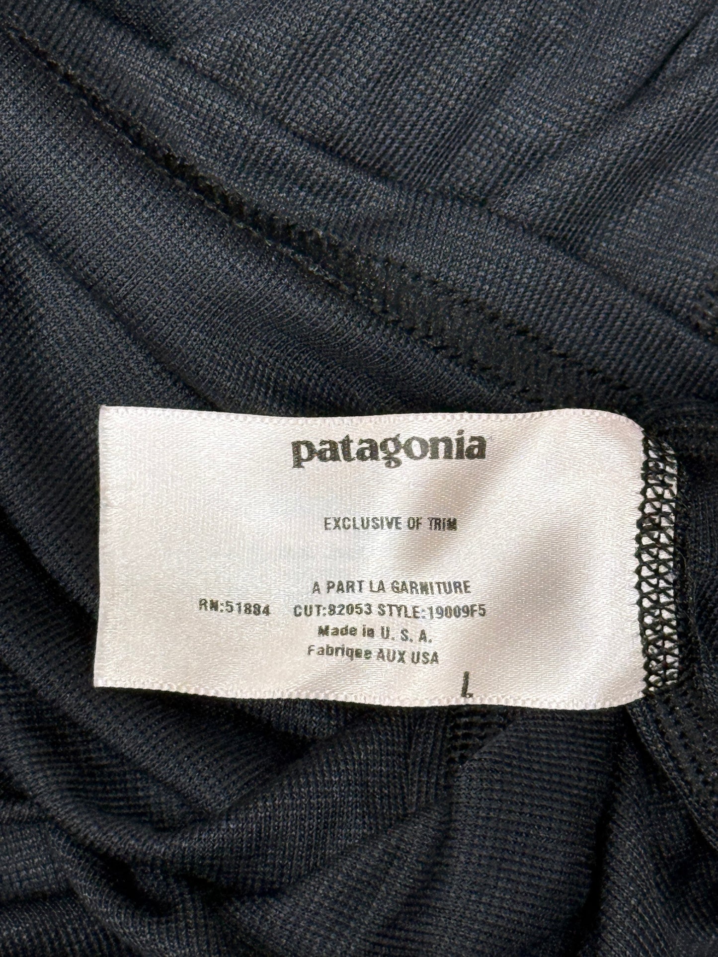 Patagonia PCU Level 1 Black Large 19009F5