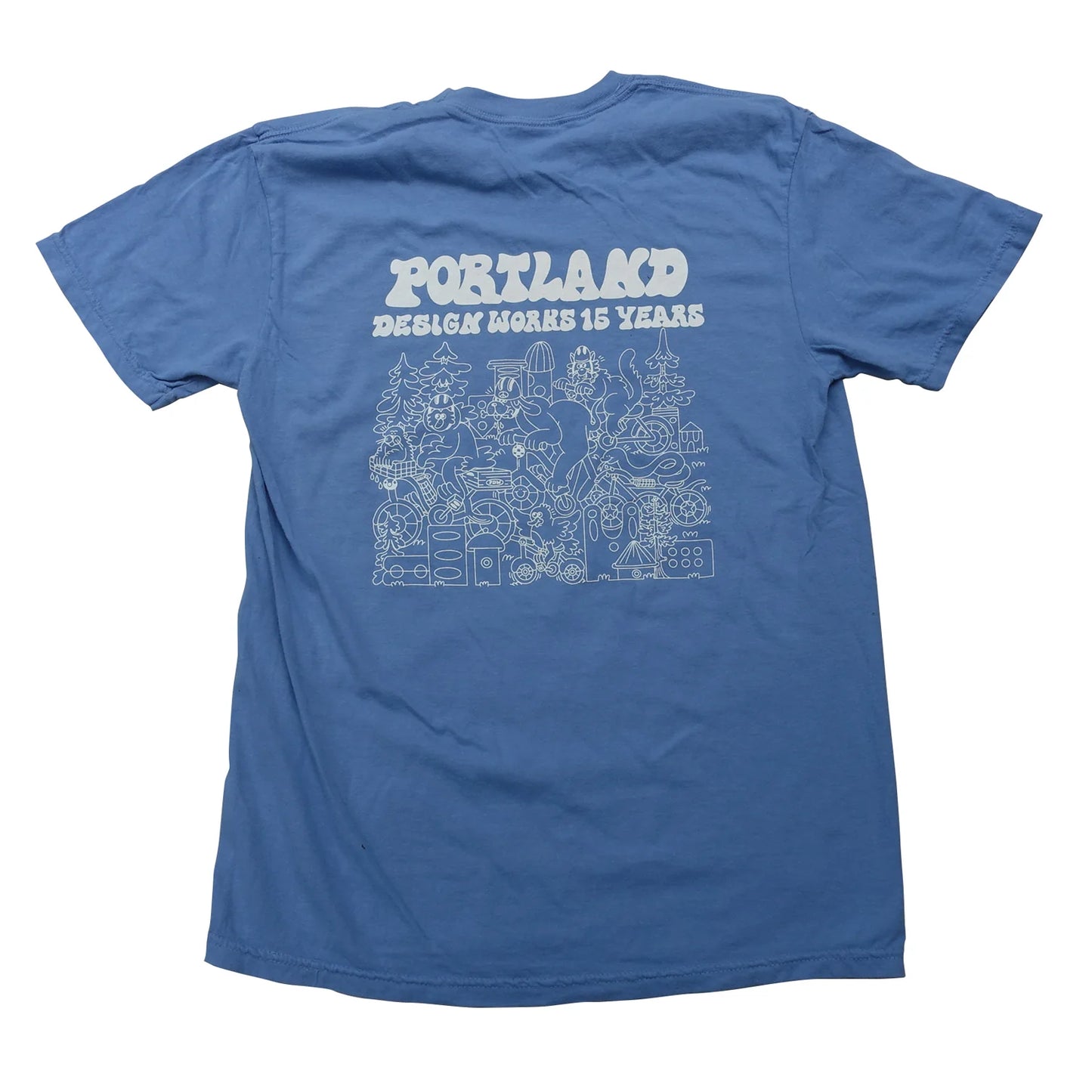 PDW 15周年記念Tシャツ- ブルーデニム